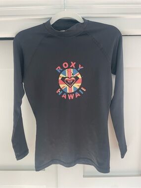 Roxy Black Athletic Swim Board Shirt